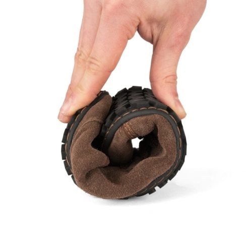 Боси обувки Promenade - Кафяв велур. Градски, класически стил, невероятен комфорт и най-високо качество на изработката