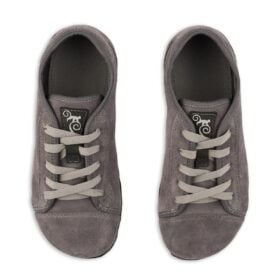 Боси обувки Promenade - Сив велур. Градски, класически стил, невероятен комфорт и най-високо качество на изработката