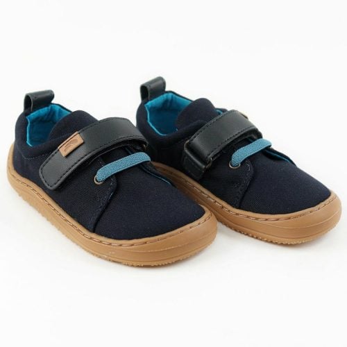 Боси обувки Tikki HARLEQUIN Веган - Deep Blue 24-29 EU , нова колекция боси обувки Tikki , намаление детски обувки Tikki. Богат избор на номера