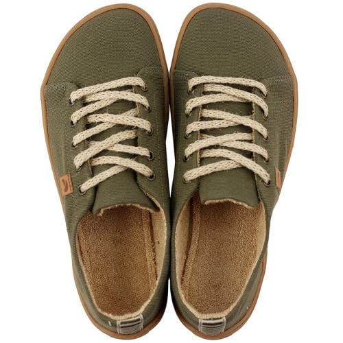 ВЕГАН обувки Tikki - Bliss Olive 36-44 EU. Изработени от GOTS-сертифициран органичен памук, с подплата от бамбук - мекота и отлична абсорбация на влага.