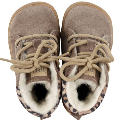 Beetle кожа - Sienna 19-23 , Боси ботуши Tikki , Tikkis shoes , Обувки за детски крачета , боси обувки , Зимни детски обувки Tikkis shoes