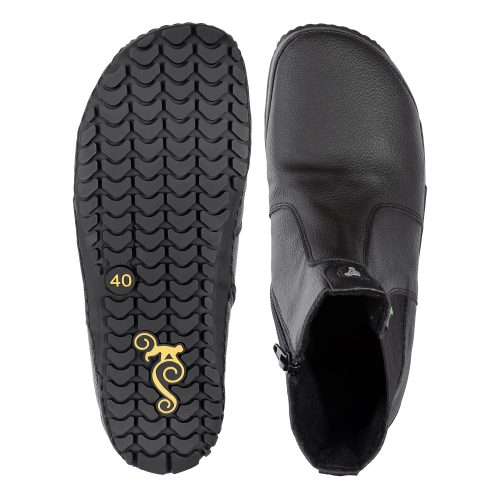 Боси боти Lupino - Black VEGAN. Градски, класически стил, невероятен комфорт и най-високо качество на изработката. Боси дамски обувки за пролет-есен-зима