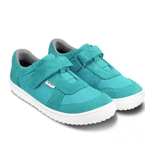 Be Lenka Kids barefoot sneakers Joy - Turquoise & White