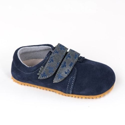 Детски боси обувки Beda Lucas в син цвят.