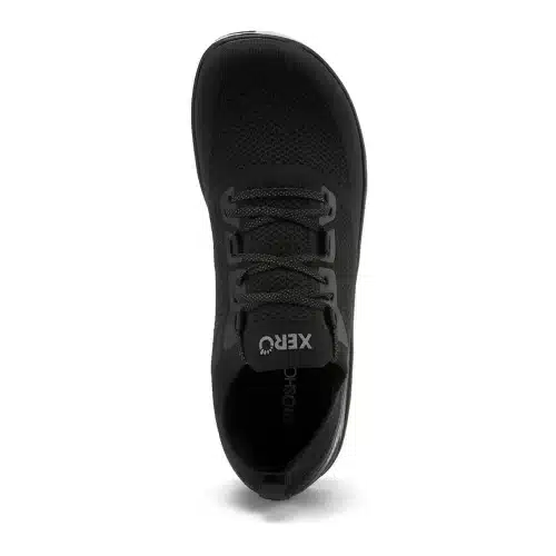 Xero Shoes Nexus Knit - Dark е лека и гъвкава боса обувка за ежедневно носене.Обувките са изработени от дишаща веган плетена мрежеста материя.