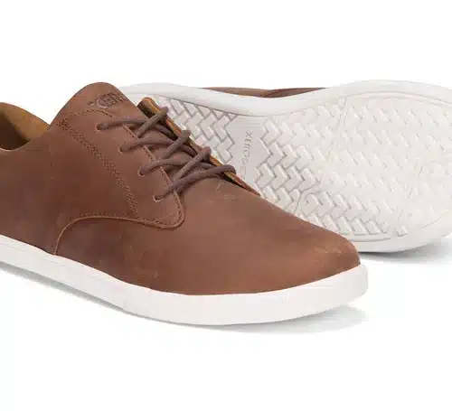 Мъжки боси кожени обувки Xero Shoes - Glenn в кафяво. Спортно-елегантни.