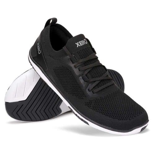 Xero Shoes Nexus Knit - Dark е лека и гъвкава боса обувка за ежедневно носене.Обувките са изработени от дишаща веган плетена мрежеста материя.