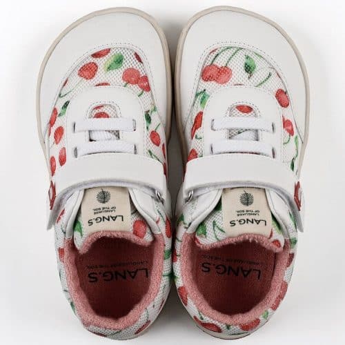 Боси обувки LANG.S - ROCK - Cherry са предназначени за малки деца, които жадуват за независимост и искат да се обуят сами.