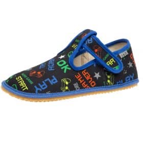 Боси пантофи на чешката марка Beda в шарен принт - Игри.