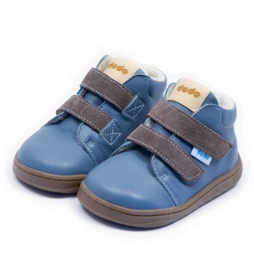 Термо вълнени боси обувки Dodo - Ocean.Детски боси ботуши , внимателно ръчно изработени в ЕС от мека първокласна кожа с гъвкава подметка.