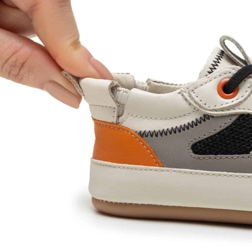 Боси обувки Tip Toey Joey Step - Tangerine Естествена кожа, подметка от естествен каучук - идеални за Вашето прохождащо, или пък вече пораснало дете.