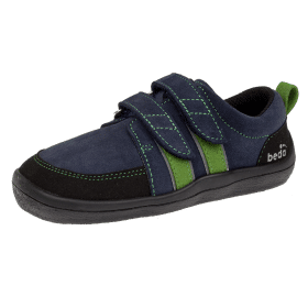 Детски боси обувки Beda Jacob. Ниски кожени боси маратонки подходящи за града и за излети сред природата. Те са леки и гъвкави. Произведени в Чехия