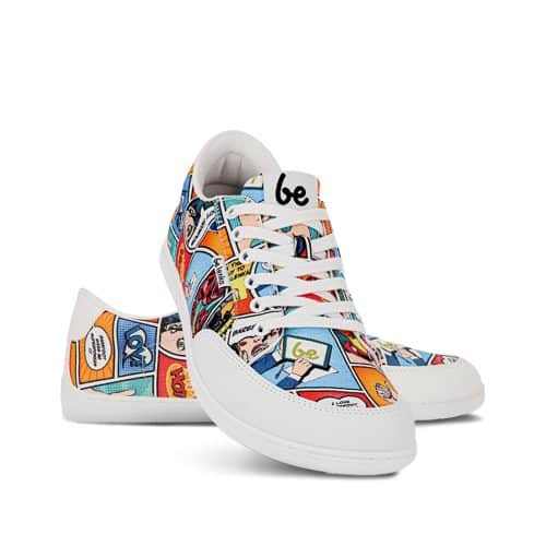 Боси текстилни кецове Be Lenka - Rebound с комикси цветни.