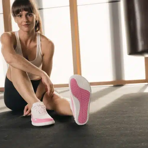 Боси обувки Be Lenka Velocity в бял и розов цвят. Снимка 2