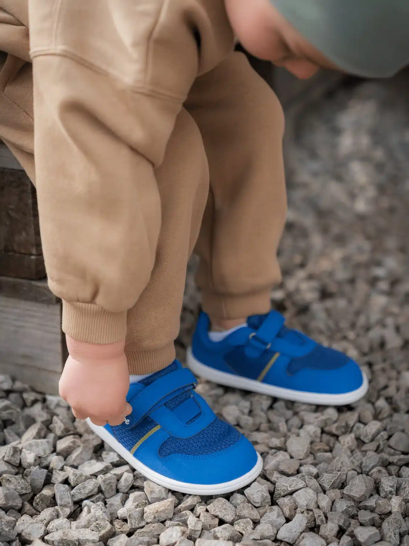 Детски боси обувки Be Lenka Glade Preschool в син цвят. Снимка 1