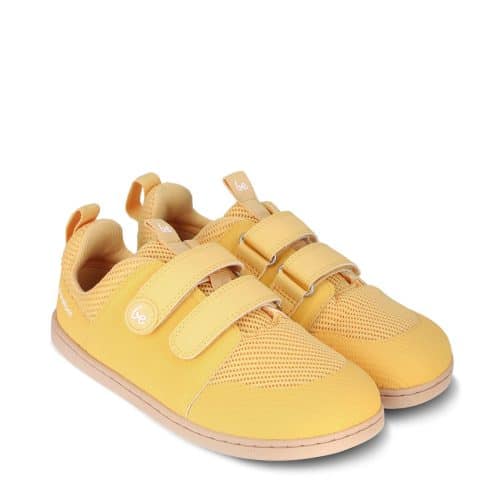 Детски дишащи мрежести маратонки за широки крака Be Lenka - Bounty в жълто.