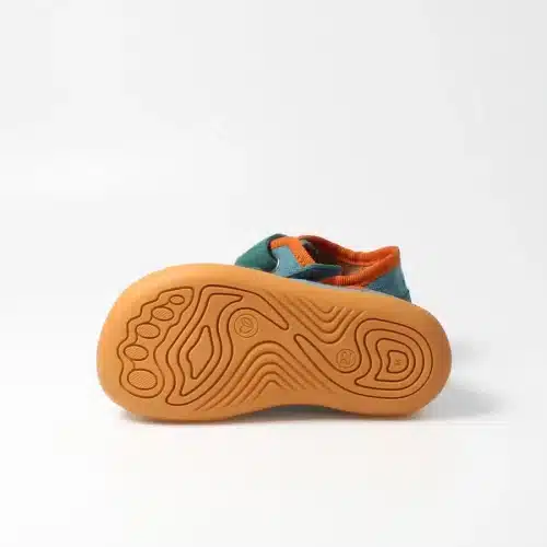 Боси обувки Blifestyle nasenaffe Petrol. Комфортни, направени от органичен памук, дишаща подплата, гъвкава подплата за оптимално усещане на земята.