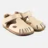 Детски боси сандали Magical Shoes - Lilo в бежов цвят.