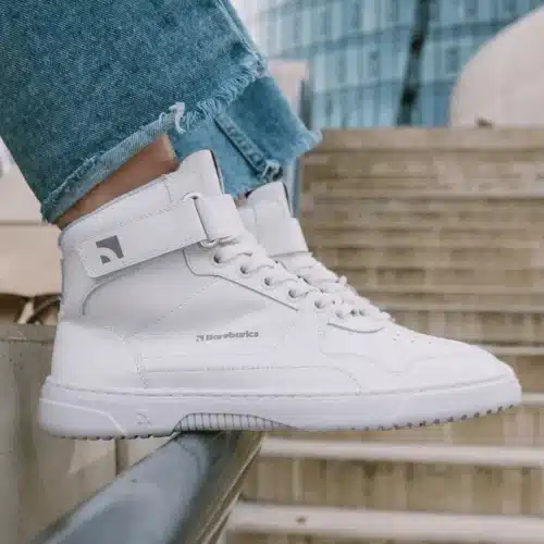 Боси маратонки Barberics Zing High Top в бял цвят. Снимка 9