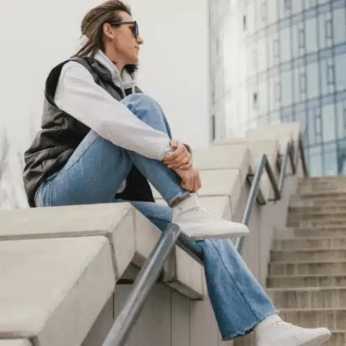Боси маратонки Barberics Zing High Top в бял цвят. Снимка 7