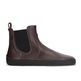 боси обувки за възрстни в тъмно кафяв цвят