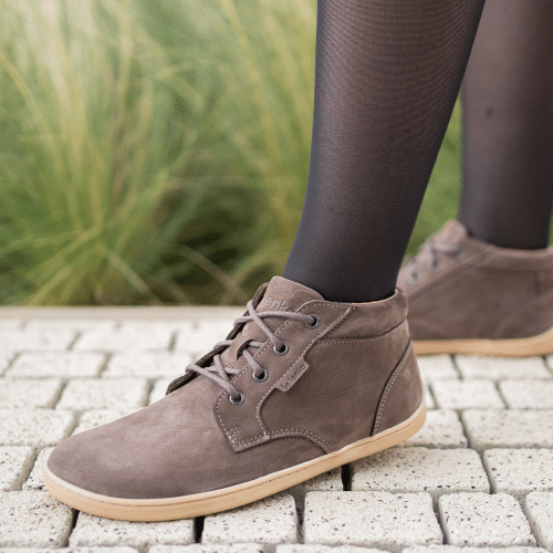 боси обувки за възрастни в шоколадово кафяв цвят