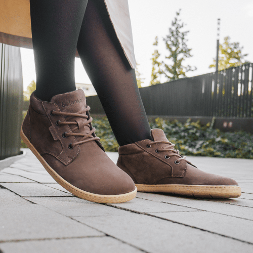 боси обувки за възрастни в кафяв цвят