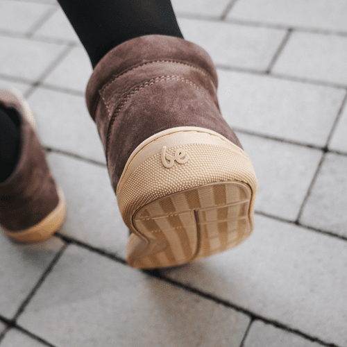 боси обувки за възрастни в кафяв цвят