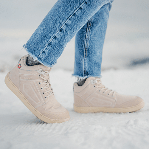 Универсални водоустойчиви боси обувки с отлични изолационни свойства в бежов цвят