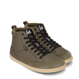 Зимни боси обувки за възрастни в зелен цвят