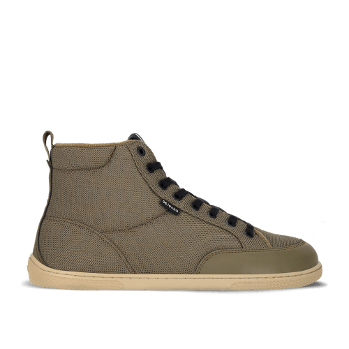 Зимни боси обувки за възрастни в зелен цвят