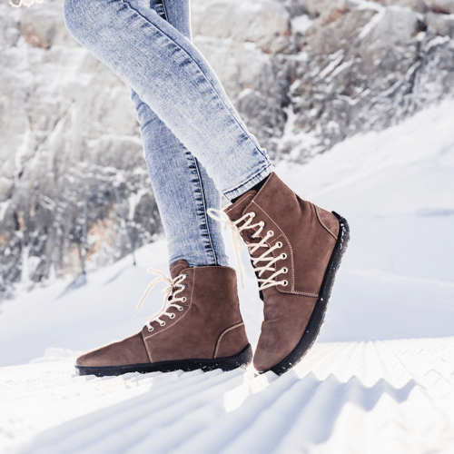 Зумни боси обувки Be lenka в цвят шоколад