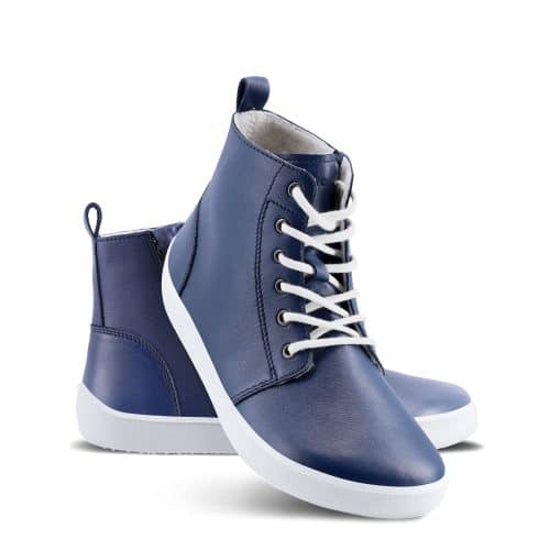 Боси боти с филцова подплата Be Lenka - Atlas в синя гладка кожа.