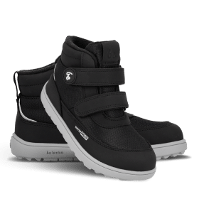 Детски зимни боси ботуши в черен цвят