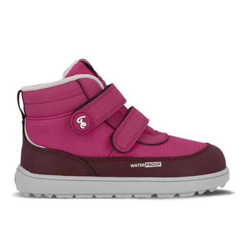 Детски зимни боси ботуши в червен цвят