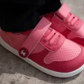 Детски боси обувки на марката Be Lenka в розово с велкро закопчване