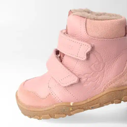 Зимни боси детски ботуши bLifestyle в пастелно розово