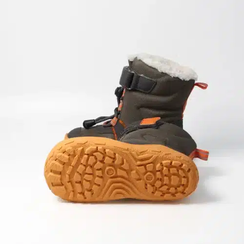 Боси апрески за зимата - детски, унисекс в антрацит и оранжево