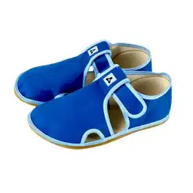Боси детски пантофи Antal - Rascal, изчистени, в синьо
