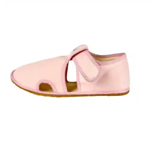 Боси детски пантофи Antal - Rascal, изчистени, в розово