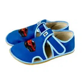 Боси детски пантофи Antal - Rascal, с апликация кола