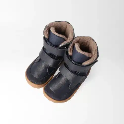 Боси зимни ботуши за момче в много тъмно синьо