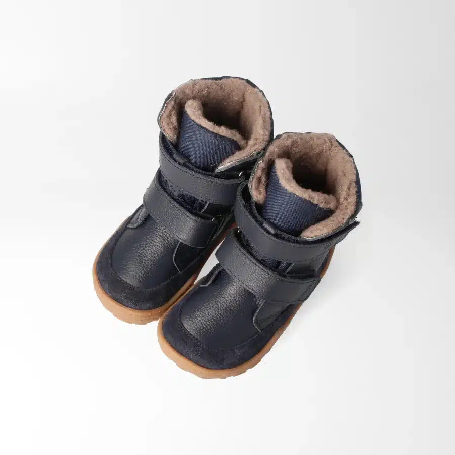 Боси зимни ботуши за момче в много тъмно синьо