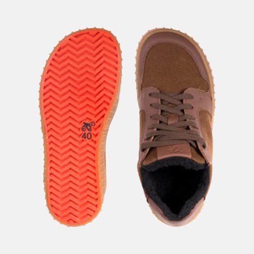 Боси маратонки с вълна Magical Shoes - Merix в кафяво