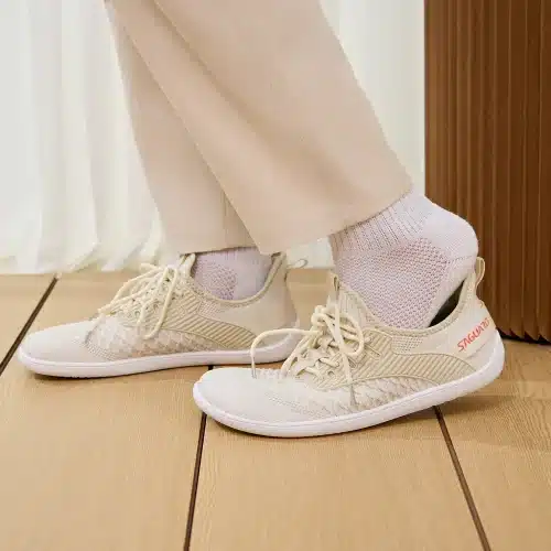 Боси слип-он обувки Saguaro - GO в универсален бежов цвят