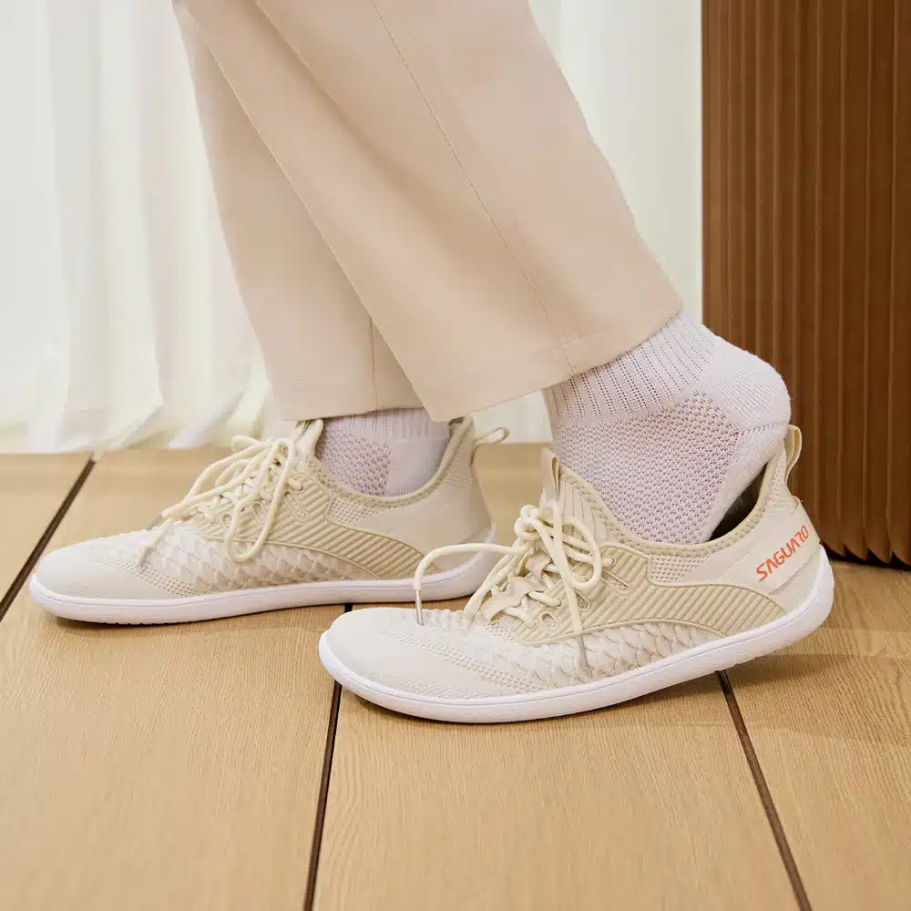 Боси слип-он обувки Saguaro - GO в универсален бежов цвят