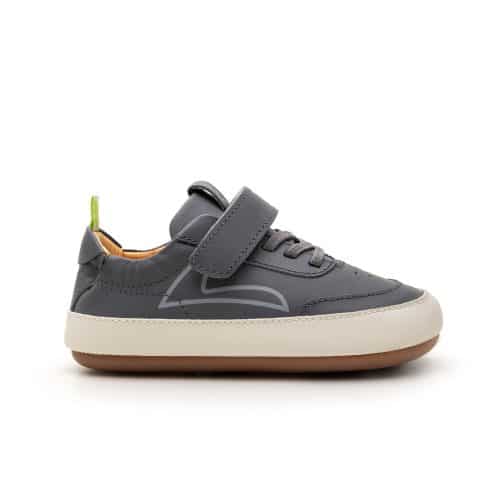 Детски обувки от естествена кожа Tip Toey Joey - Outline в сиво-синьо.