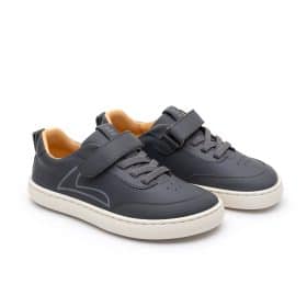 Детски обувки - боси, но с готин дизайн. Tip Toey Joey в сиво-синьо.