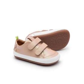 Модерни боси детски обувки Tip Toey Joey - Bossy в перлено розово.