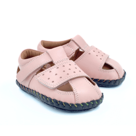 Бебешки сандали при прохождане Minimus - Sanderling в розово.